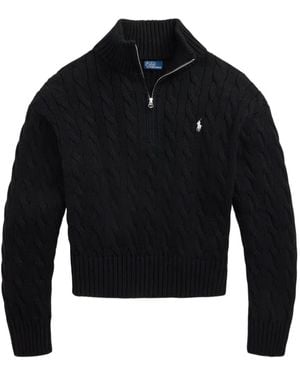 Polo Ralph Lauren Jersey Con Media Cremallera - Azul