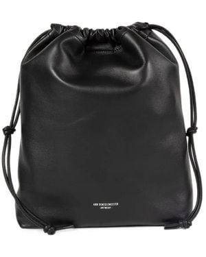 Ann Demeulemeester Large Philippa Bucket Bag - Black