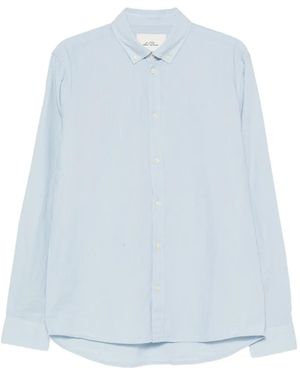 Les Deux Button-Down Collar Long-Sleeve Shirt - Blue