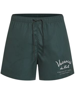 KARL LAGERFELD Vacances De Karl Swim Shorts - Green