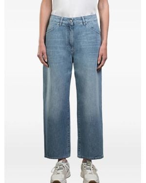 Moorer Lania Five-Pocket Jeans - Blue