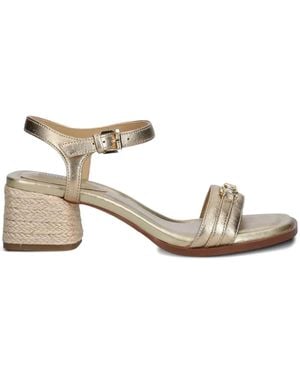 MICHAEL Michael Kors Mandy Ankle-Strap Sandals - Natural