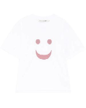 Joshua Sanders Smiley Print T-Shirt - White