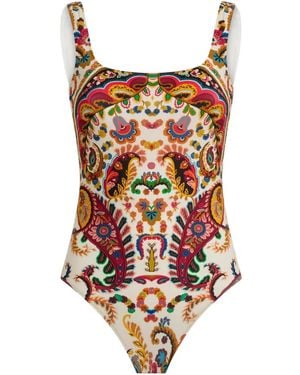Etro Maillot De Bain Une Pièce À Motif Cachemire - Rouge