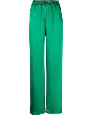 Herno Drawstring-Waist Straight-Leg Trousers - Green