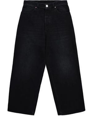 Vetements Anarchy Painted Cropped Jeans - Blue