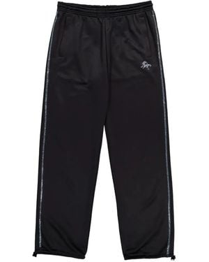 PROTOTYPES Rhinestone-Embellished Track Pants - Blue