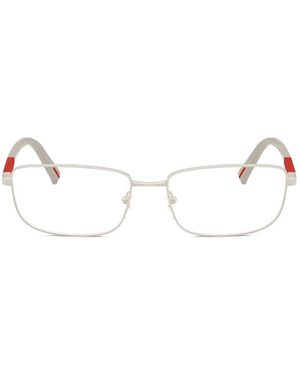 Prada Linea Rossa Bril Met Rechthoekig Montuur - Wit
