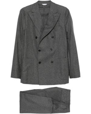 Boglioli Traje Con Doble Botonadura - Gris