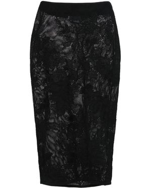 Blumarine オープンニット スカート - ブラック