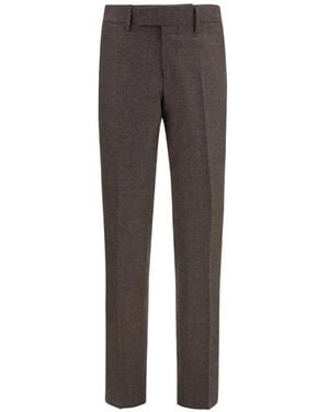 Lardini Straight-Leg Tailored Pants - Gray