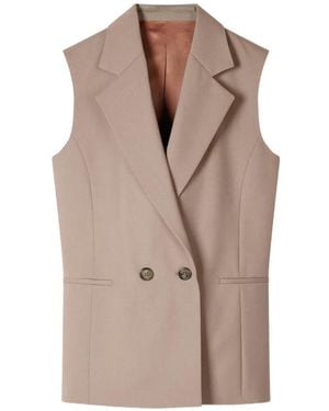 Paul Smith Taupe Weste Aus Wolle - Braun