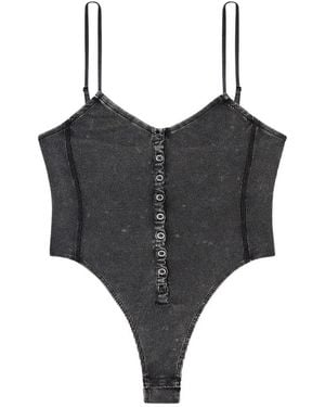 DIESEL T-Ley Ribbed Bodysuit - Black