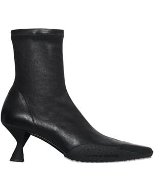 Marine Serre Pointed-toe Sculpted-heel Boots - ブラック