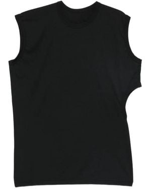 Comme des Garçons Cut-Out Sleeveless T-Shirt - Black