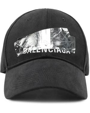 Balenciaga Tape-Logo Cap - Black