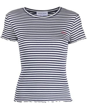Maison Labiche Gestreiftes T-Shirt Aus Bio-Baumwolle - Blau