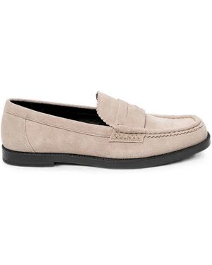 HUGO Suede Slip-On Loafers - White