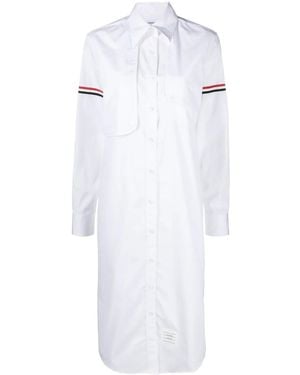 Thom Browne Poplin Dress - Weiß