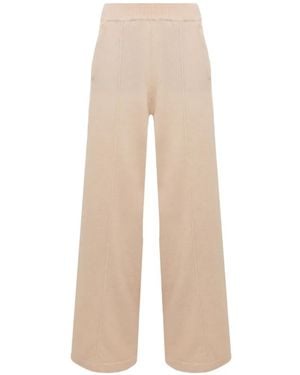 Laneus Pintuck Wide-Leg Pants - White