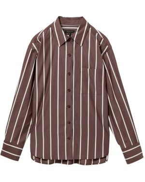 Rag & Bone Camicia Connie A Righe - Viola