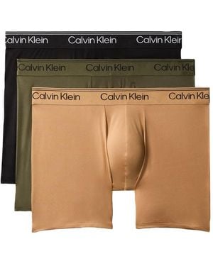Calvin Klein Logo-Waistband Boxer Briefs (Set Of Three) - Black
