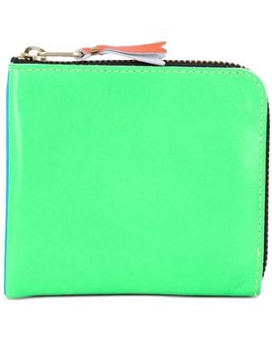 Comme des Garçons Portefeuille Fluo À Fermeture Zippée - Green