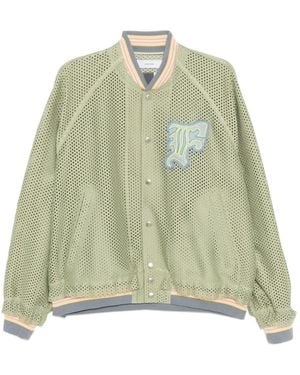 Facetasm Giacca Con Logo Ricamato - Verde
