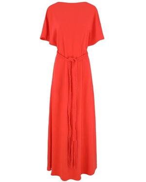 Alexis Braided Vale Dress - Red