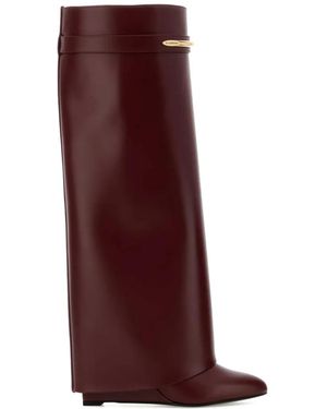 Givenchy Leather Boots - Purple