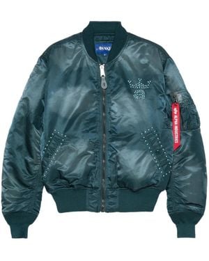 AWAKE NY Embellished-Detail Jacket - Blue