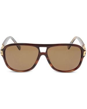 Zilli Andy Pilot-Frame Sunglasses - Natural