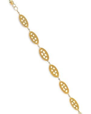 Coomi Pulsera Con Diamante Y Disco Oval - Marrón
