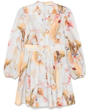 Zimmermann Vestido midi Ascension - Blanco