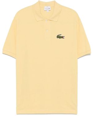Lacoste Logo-Patch Polo Shirt - Yellow