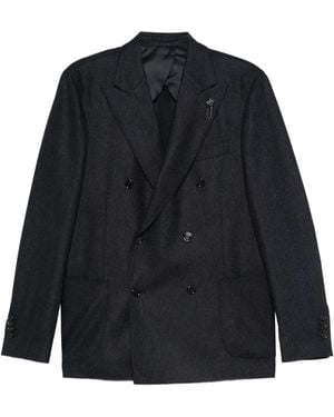 Lardini Double-Breasted Blazer - Blue