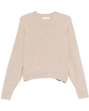 Antonelli Sequin-Embellished Jumper - Natural