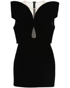 David Koma Cut-Out Mini Dress - Black