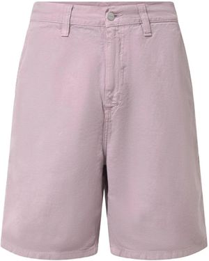 Carhartt Side-Pockets Garment-Dyed Shorts - Purple