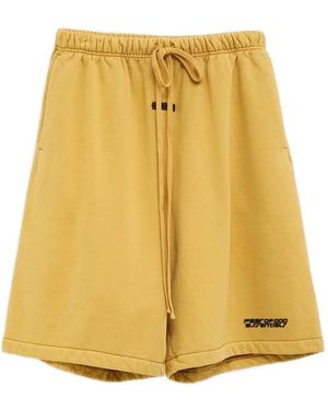 Fear Of God Relaxed Trainingsshorts Met Trekkoord - Geel