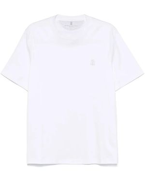 Brunello Cucinelli レイヤード Tシャツ - ホワイト
