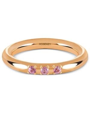ROSEKEY 18Kt Rotgoldring Mit Libelle - Weiß