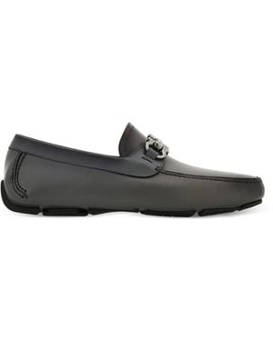 Ferragamo Loafer Aus Leder Mit Gancini-Trense - Weiß