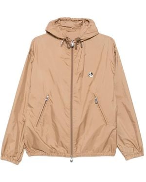 Moncler Hooded Rainwear Jacket - Natural