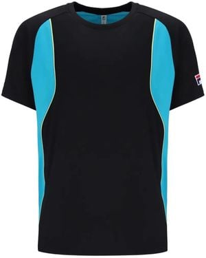 Fila Backspin T-Shirt Met Logopatch - Zwart
