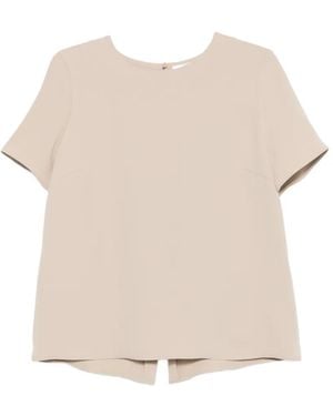 P.A.R.O.S.H. T-Shirt Panty À Manches Courtes - Natural