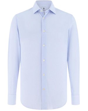 BOGGI Tokyo Collar Slim Shirt - Blue