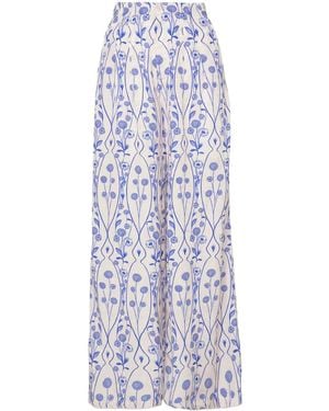 Agua Bendita Pinon Petalo Broek - Blauw
