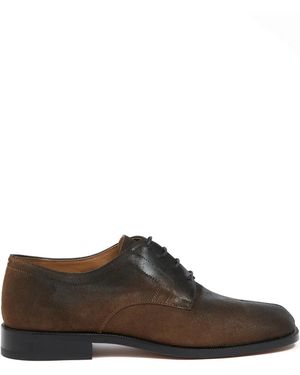 Maison Margiela Leather Derby Shoes - Brown
