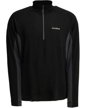 Montbell Plus Action Merino Wool Zip-Up Jumper - Black